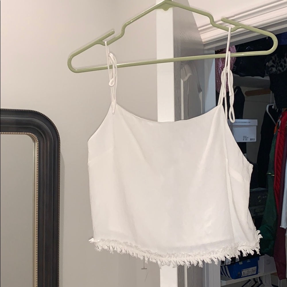 White open back top